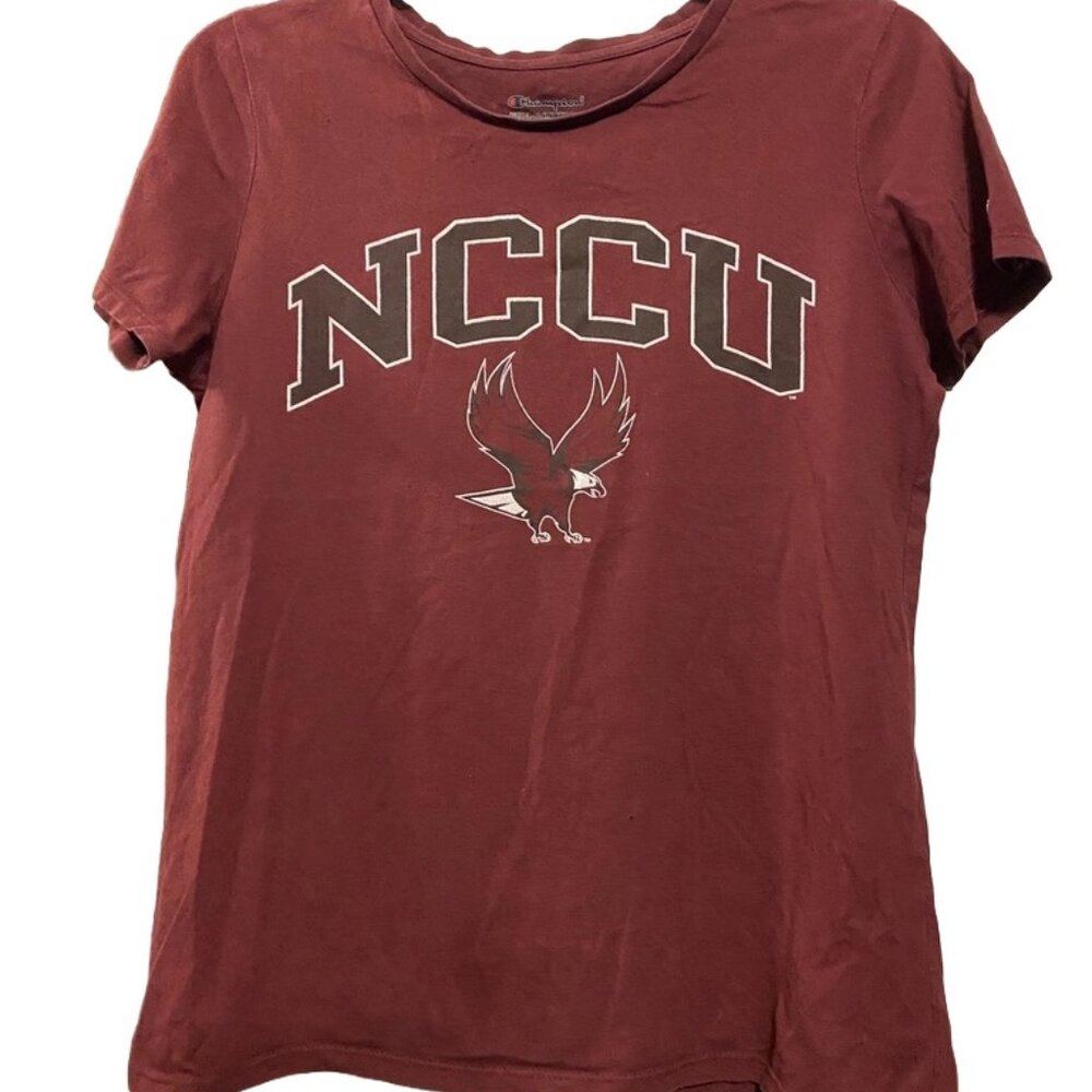 NCCU North Carolina Central University Champion Women's Tee Shirt, Medium